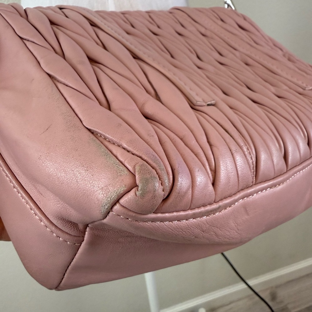 Miu Miu Blush Pink Matelasse Quilted Crossbody Bag - Picture 7 of 13